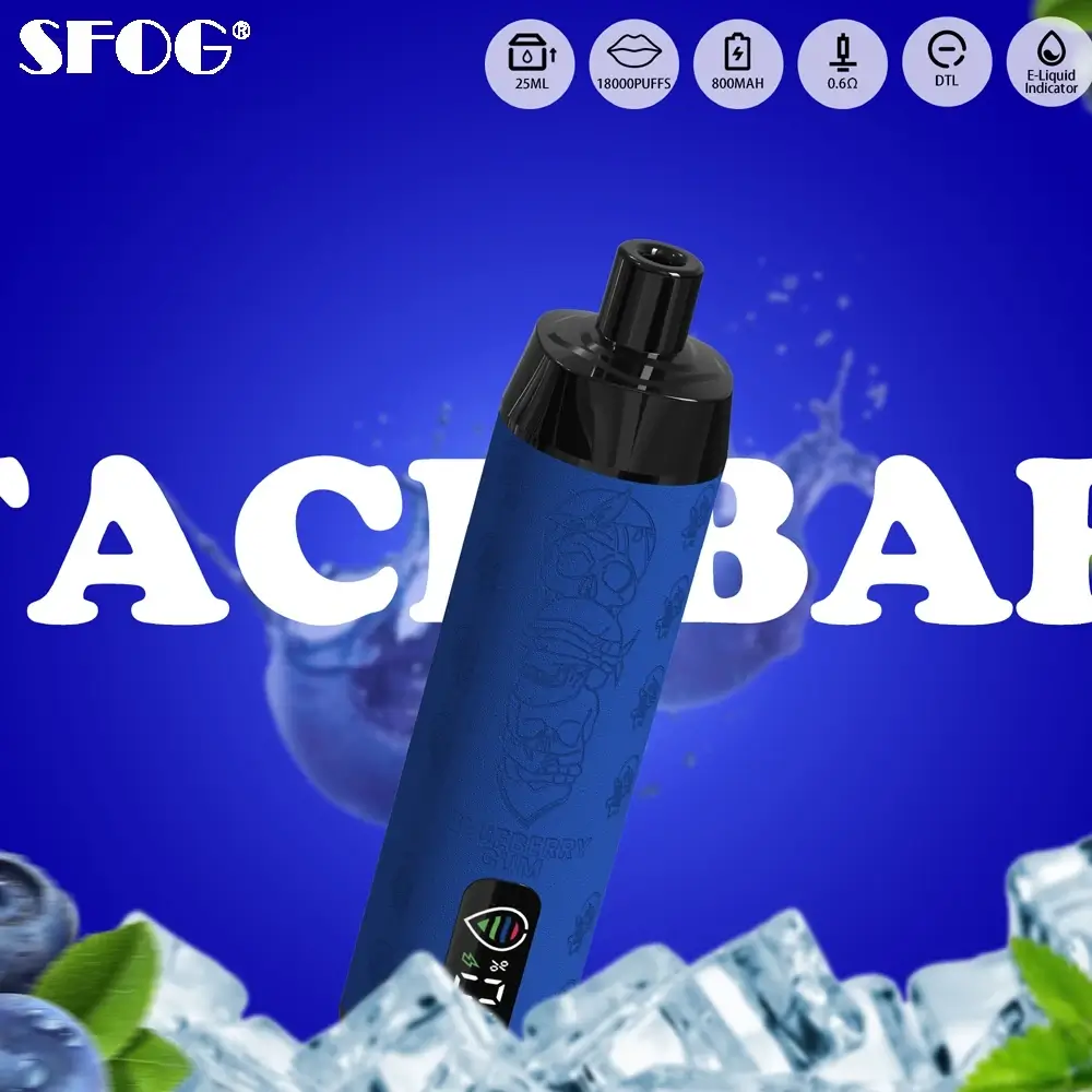 Sfog Face Bar 18000 Rookwolken 25ml 800mAh Wegwerp Vape Pen Groothandel met 0 en 5 Nicotine Opties 6