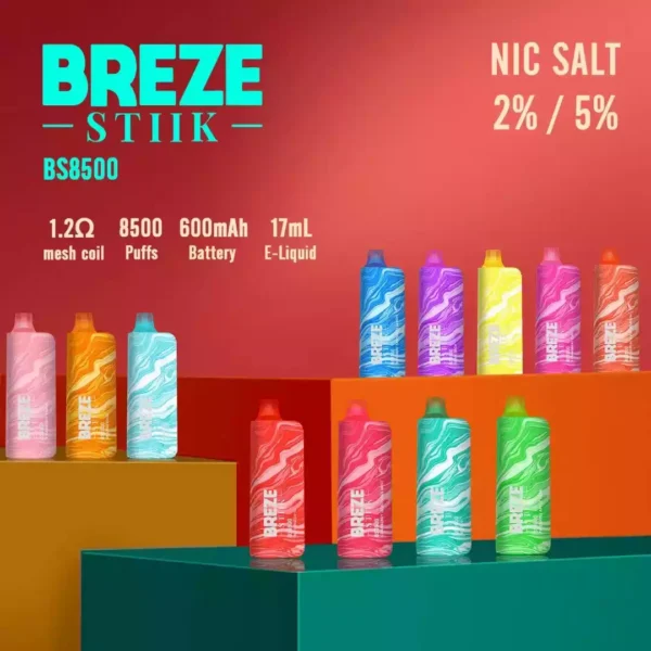 Breze Stiik BS 8500 Puffs оптом от источника Новые варианты вкуса для улучшения впечатлений от парения 3