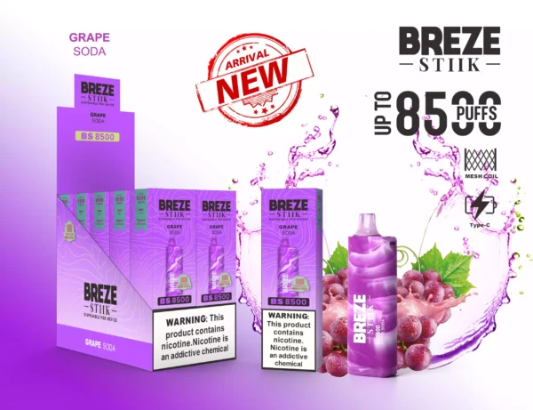 Breze Stiik BS 8500 Puffs оптом от источника Новые варианты вкуса для улучшения впечатлений от парения 6 в масштабе 1