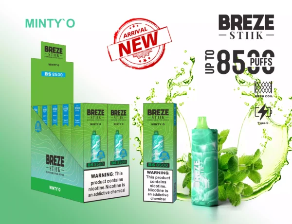 Breze Stiik BS 8500 Puffs оптом от источника Новые варианты вкуса для улучшения впечатлений от парения 8 в масштабе 1