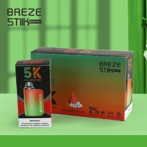 Breze Stiik Box Pro 5000 Puffs Stylo vape jetable haut de gamme avec bobine en maille et débit d'air réglable Capacité 12 ml 2 5 Nicotine 7