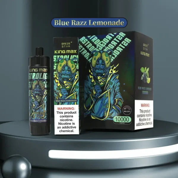 Breze Stiik King Max 10000 Puffs Pen Vape de unică folosință Capacitate 20 ml Flux de aer ajustabil Bobină de plasă Comerț cu ridicata Nicotină 0 1 13