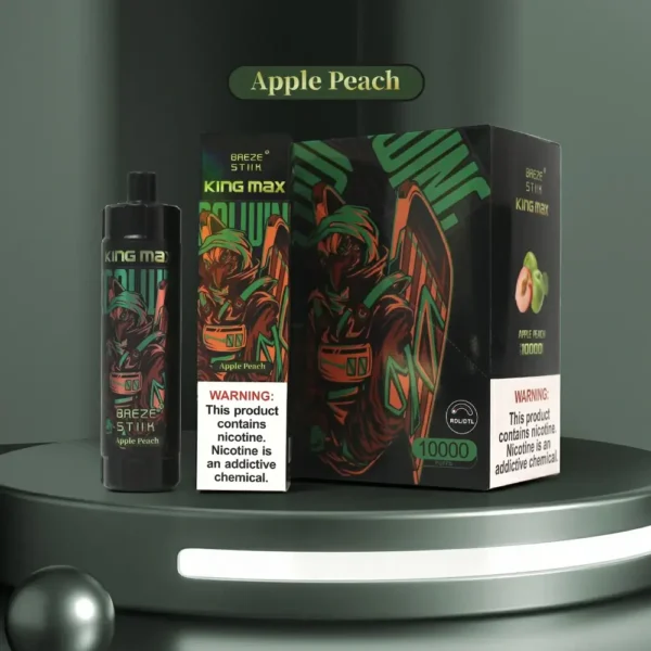 Breze Stiik King Max 10000 Puffs Pen Vape de unică folosință Capacitate 20 ml Flux de aer ajustabil Bobină de plasă Comerț cu ridicata Nicotină 0 1 7