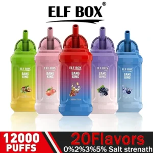 ELF BOX BK 12000 Puffs Dobíjacie jednorazové pero C s nízkym obsahom nikotínu 0%, 2%, 3%, 5% K dispozícii na veľkoobchodný hromadný nákup