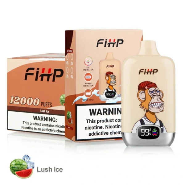 FIHP Shisha Hookah 12000 Puffs Vape Pen Pen za enkratno uporabo 20 ml E Liquid Battery za ponovno polnjenje 650 mAh za veleprodajo 19