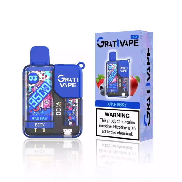 Grativape Ejoy 9500 Puffs Baterie reîncărcabilă 650 mAh Cea mai recentă țigară electronică Vânzare cu ridicata Vape de unică folosință 10 arome Suport OEM 13