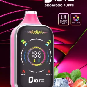 IQTE 50000 Puffs hulgimüük hulgi Ostke ühekordselt kasutatav vape LED ekraan Internetis ostlemine Nikotiin 0 2 5 Värske 15 maitset 800 mAh laetav elektrooniline sigaret 10