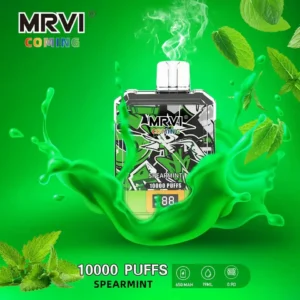 MRVI COMING 10000 PUFFS 19ml cewka siatkowa 2 3 5 niska nikotyna oryginalna hurtownia jednorazowe pióro Vape z ekranem wyświetlacza 8