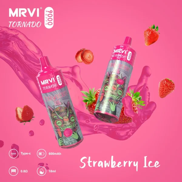 Mrvi Tornado 9000 Puffs 18ml Mesh Coil Vaporizator reîncărcabil țigară En-gros Vape Pen 6