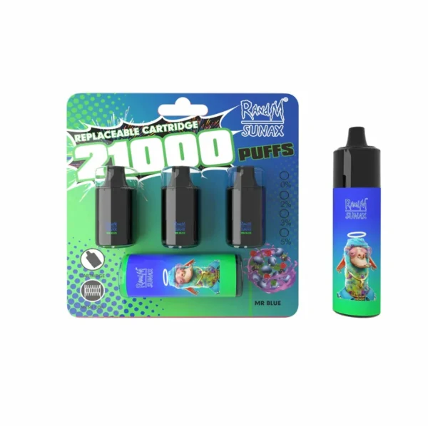 RandM Sunax 21000 Puffs Airflow Control Vape Pen hulgimüük Pod Device 37000 Puffs 7