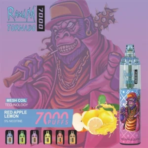 RandM Tornado 7000 Puffs 0 2 3 5 Confezione a basso contenuto di nicotina Acquista penne per vaporizzatori usa e getta all'ingrosso 6