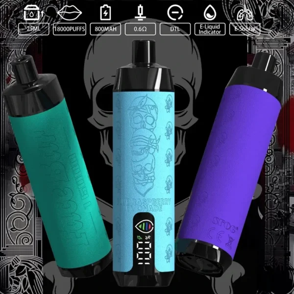 Sfog Face Bar 18000 Puffs 25ml 800mAh Disposable Vape Pen Wholesale with 0 and 5 Nicotine Options 8