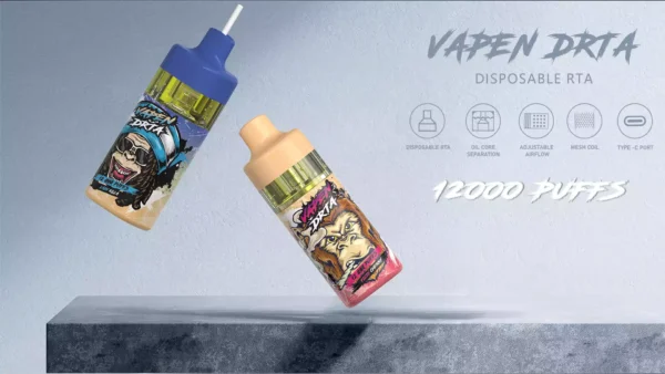 Koop de VAPEN DRTA 12000 PUFFS 650mAh oplaadbare batterij Hot Selling wegwerpvape in bulk met een verscheidenheid aan smaken Nicotine 2% 5%