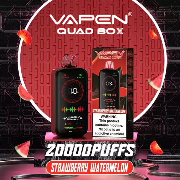 VAPEN QUAD BOX 20000 PUFF Flusso d'aria regolabile Ricaricabile 2 5 Basso contenuto di nicotina Vape monouso all'ingrosso Display a schermo intero 1