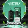 VAPEN QUAD BOX 20000 PUFFS Állítható légáramlás Újratölthető 2 5 Alacsony nikotintartalmú nagykereskedelmi eldobható Vape teljes képernyős kijelző 17