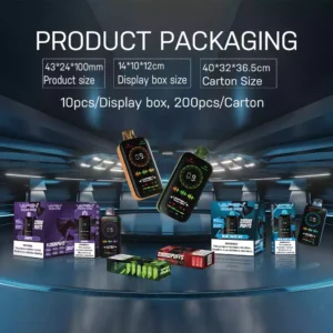 VAPEN QUAD BOX 20000 PUFFS Bobine di riscaldamento doppie La fabbrica di vaporizzatori monouso più venduta diretta con diverse scelte di sapori Nicotina 2% 5%