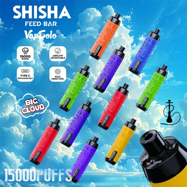 Vapsolo Shisha 15000 Rookwolken 3