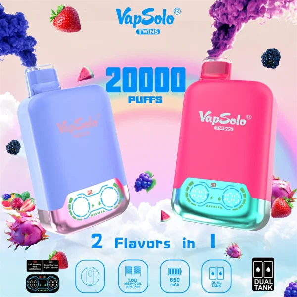 Vapsolo Twins Shisha 20000 Puffs 6