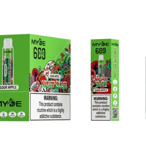 Tukkumyynti MYDE Night Club 600 Puffs Kertakäyttöinen Vape Pen 2ml 20mg Nikotiini Mesh Coil CE Rhos TPD Certified 15 scaled 1