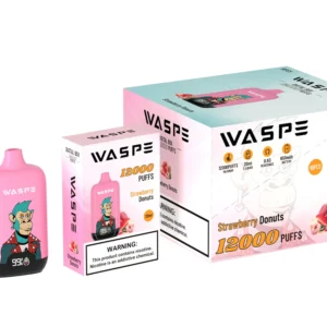 Comerț cu ridicata Waspe 12000 Puffs Cutie digitală Pen Vape de unică folosință cu afișaj LCD Capacitate 20 ml Bobină de plasă Niveluri multiple de nicotină 0 2 3 5 1