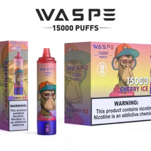 Comerț cu ridicata Waspe 15000 Puffs Pen Vape de unică folosință cu 22 ml E-Lichid 850mAh baterie reîncărcabilă și afișaj LCD Disponibil în 0 2 3 5 Nivele de nicotină 11