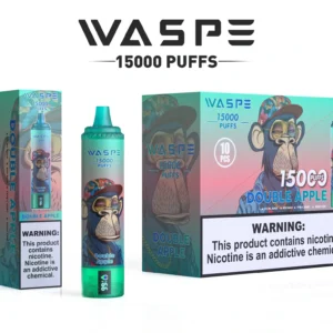 Comerț cu ridicata Waspe 15000 Puffs Pen Vape de unică folosință cu 22 ml E-Lichid 850mAh baterie reîncărcabilă și afișaj LCD Disponibil în 0 2 3 5 Nivele de nicotină 6