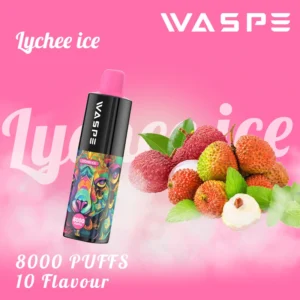 Hulgimüük Waspe 8000 Puffs ühekordselt kasutatav Vape Pen pliiats mitme nikotiiniga 0 2 3 5 taset 16 ml Maht C-tüüpi laetav aku 12