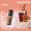 Comerț cu ridicata Waspe 8000 Puffs Pen Vape de unică folosință cu nicotină multiplă 0 2 3 5 Nivele 16 ml Capacitate Tip C Baterie reîncărcabilă 13