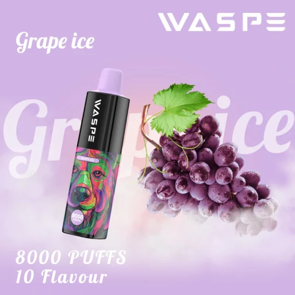 Hulgimüük Waspe 8000 Puffs ühekordse nikotiiniga Vape Pen pliiats 0 2 3 5 taset 16 ml mahutavus C-tüüpi laetav aku 6