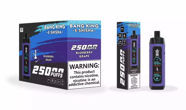 Bang King 25000 Puffs -nahkakotelo Factory -suora tukkumyynti useita makuja parantamaan höyrystyskokemustasi 7 skaalattu