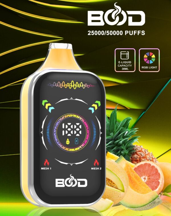 Uuenduslik tehnoloogia Bood Pulse Pro 50K hulgimüügi ühekordselt kasutatav vape 850mAh laetav aku 38ml E vedela võrgusilma mähis 0 2 5 Nicotine Direct tehase müük 11