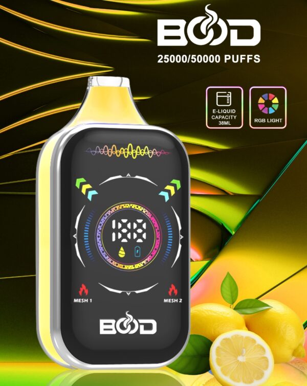 Uuenduslik tehnoloogia Bood Pulse Pro 50K hulgimüük ühekordselt kasutatav vape 850mAh laetav aku 38ml E vedela võrgusilma mähis 0 2 5 Nicotine Direct tehase müük 15