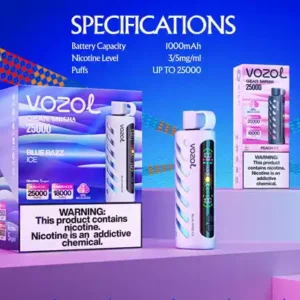 Latest Vozol Gear Shisha 20k Puffs Disposable Vape Featuring 5% Nicotine and 1000 mAh Battery Available for Wholesale (2)