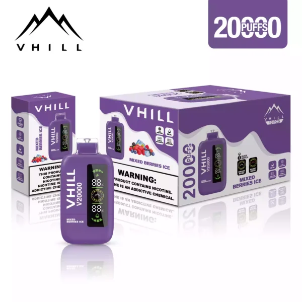 New VHILL 20000 Puffs Disposable Vape with 5 Nicotine Rechargeable with TYPE C Charging Bulk Purchase Available 10