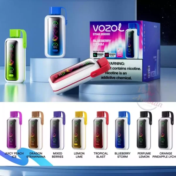 Newest 5% Nicotine Vozol Star 20k Puffs Disposable Vape Featuring Dual Mesh Technology Available for Wholesale Bulk Purchase (10)