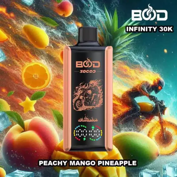 Silmapaistev BOOD Infinity 30000 Puffs ühekordselt kasutatav vape koos 650mAh laetava akuga ja 20 ml E vedelik hulgimüügiks 2