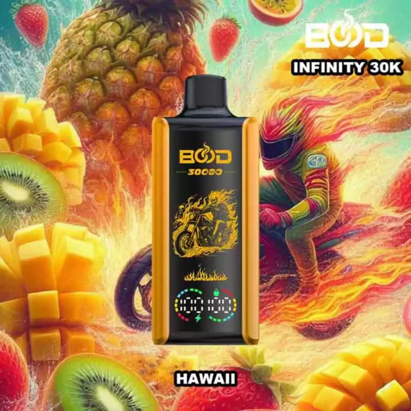 Silmapaistev BOOD Infinity 30000 Puffs ühekordselt kasutatav vape koos 650mAh laetava akuga ja 20 ml E vedelikku puiste hulgimüügiks 8