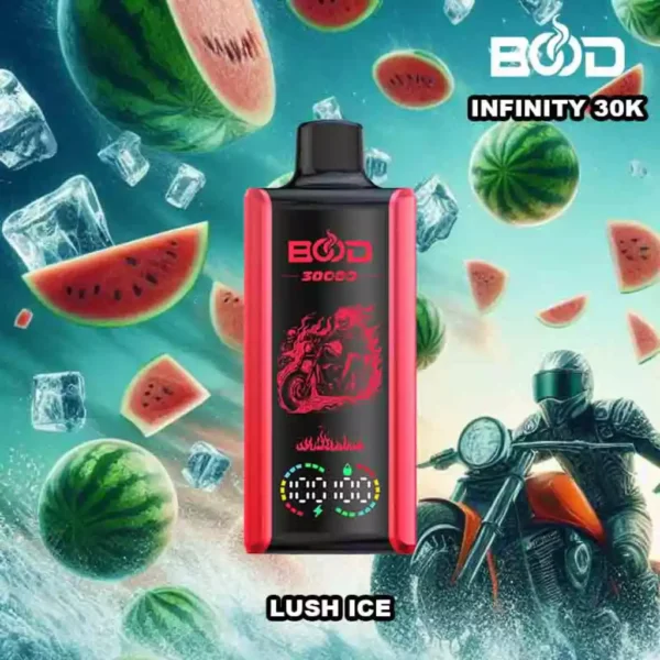 Silmapaistev BOOD Infinity 30000 Puffs ühekordselt kasutatav vape koos 650mAh laetava akuga ja 20 ml E vedelik hulgimüügiks 9