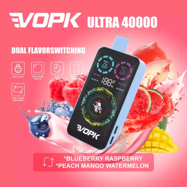 Premium VOPK ULTRA 40000 Puffs Disposable Vape with 36ML Atomizer – Purchase in Bulk for Wholesale Disposable Vapes Now (1)