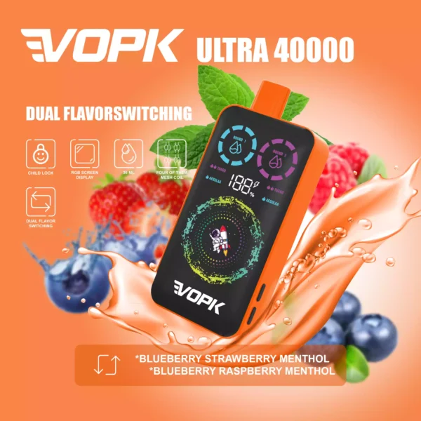 Premium VOPK ULTRA 40000 Puffs Disposable Vape with 36ML Atomizer – Purchase in Bulk for Wholesale Disposable Vapes Now 5 1