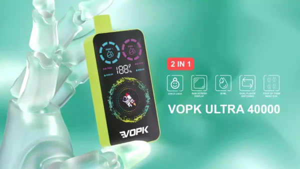 Premium VOPK ULTRA 40000 Puffs Disposable Vape with 36ML Atomizer – Purchase in Bulk for Wholesale Disposable Vapes Now 6