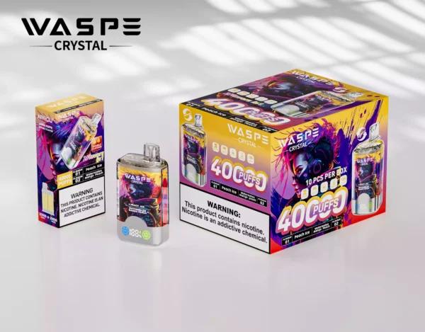 Trendiv herilane Crystal 40000 Puffs ühekordselt kasutatav vape 32ml e vedelik 850 mAh akuga 0 2 5 Nikotiin saadaval hulgimüügiks kasutatav Vape Direct tehase ost 36