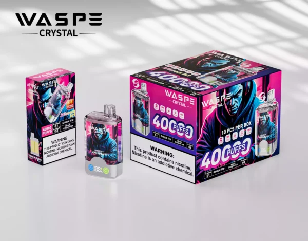 Trendiv herilane Crystal 40000 Puffs ühekordselt kasutatav vape 32ml E vedelik 850 mAh akuga 0 2 5 Nikotiin saadaval hulgimüügiks kasutatav Vape Direct tehase ost 38