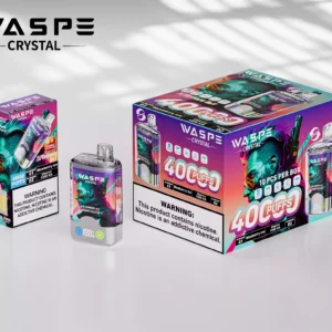 Trendiv herilane Crystal 40000 Puffs ühekordselt kasutatav vape 32ml E vedelik 850 mAh akuga 0 2 5 Nikotiin saadaval hulgimüügiks kasutatav Vape Direct tehase ost 40