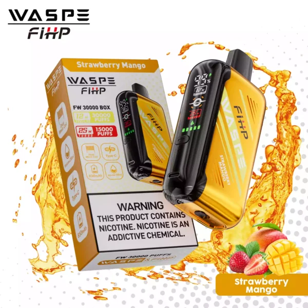 Värde för pengarna waspe fw 30000 puffs engångsvape med 0 procent 2 procent 5 procent nikotin 850 mAh batteri 28 ml eliquid justerbar luftflöde direkt fabrik grossist 21