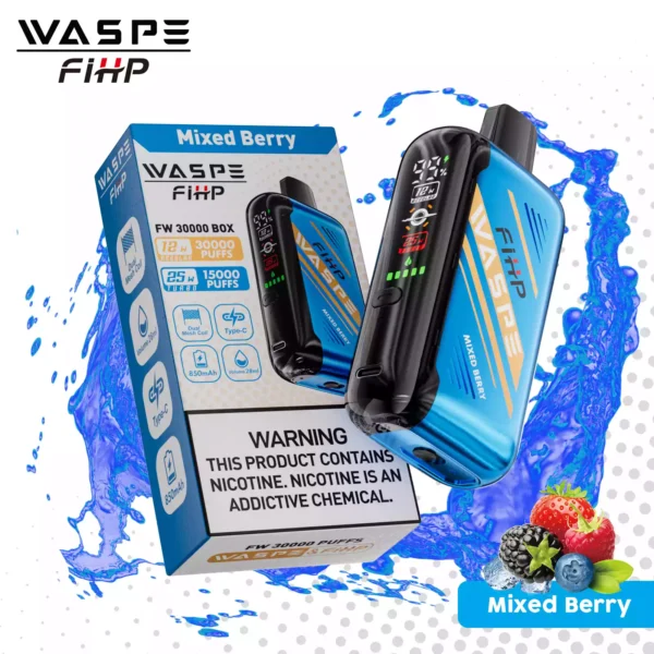 Värde för pengarna waspe fw 30000 puffs engångsvape med 0 procent 2 procent 5 procent nikotin 850 mAh batteri 28 ml eliquid justerbar luftflöde direkt fabrik grossist 27