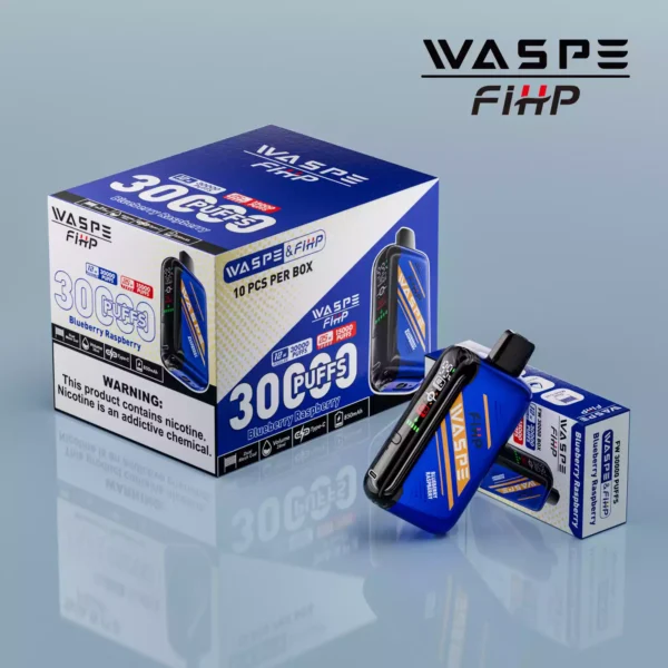 Värde för pengarna waspe fw 30000 puffs engångsvape med 0 procent 2 procent 5 procent nikotin 850 mAh batteri 28 ml eliquid justerbar luftflöde direkt fabrik grossist 3