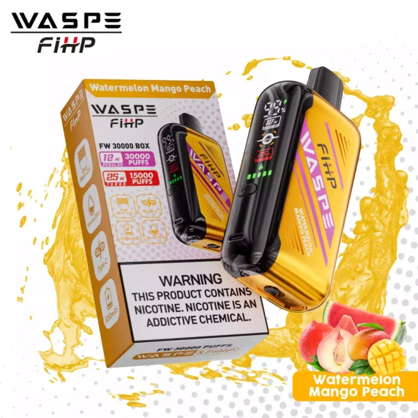 Värde för pengarna waspe fw 30000 puffs engångsvape med 0 procent 2 procent 5 procent nikotin 850 mAh batteri 28 ml eliquid justerbar luftflöde direkt fabrik grossist 44