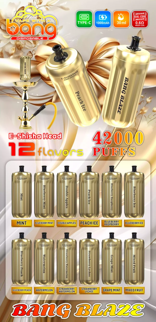 Affordable BANG 42000 BLAZE Disposable Vape 30ml E Liquid 0 2 5 Nicotine 1000mAh Battery Direct From Source Factory Bulk Wholesale Deals 13 scaled