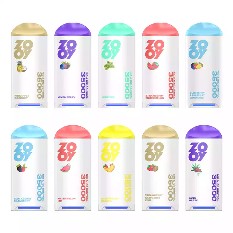 Best Selling Zooy Firzen 35000 Puffs Disposable Vape With 650mAh Battery 10 Plus 10 Dual Mesh Coil Three Color RGB Light Adjustable Ice And Nicotine Levels Type C Rechargeable Wholesale (18)